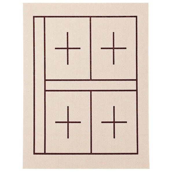 下敷 規格判 No.12-2 6.4マス入 ベージュ セリース 270×360×2mm KA28-208S 1