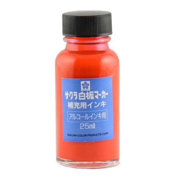 白板マーカー補充インキ25ml 赤 HWBK#19 1