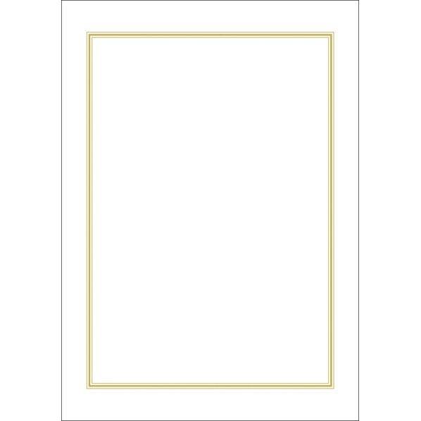 OA辞令用紙 三重枠 B5 257×182mm 9-1400 1