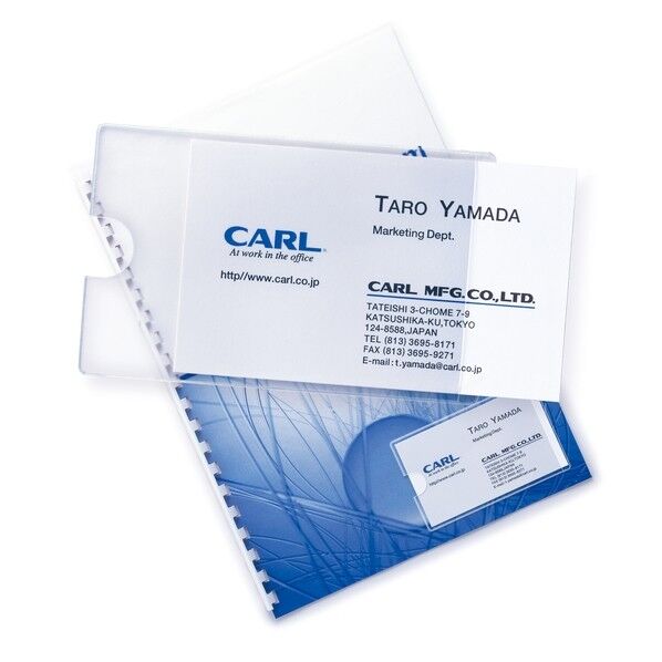 粘着ポケット Qfit 名刺ポケット縦開き