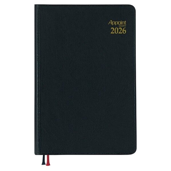 アポイント 2026 アポイント 1W+横罫◆ 手帳 ブラック E1008 1冊