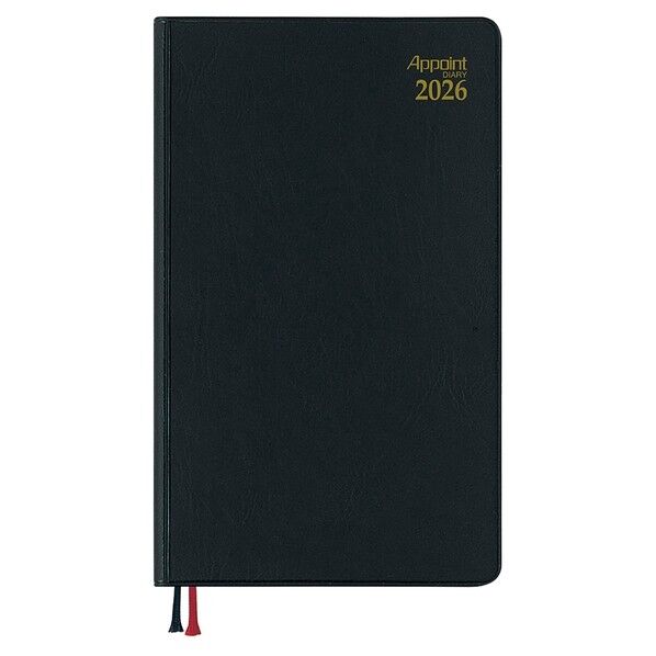 アポイント 2026 アポイント 1W+横罫◆ 手帳 ブラック E1341 1冊