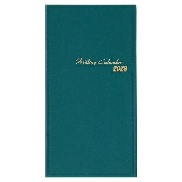 2026 アホﾟイント テﾞスク 1Mホリソﾞンタル ハートﾞ表紙 青緑