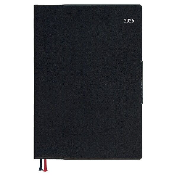 2026 アポイント デスク A5 1W+横罫 ブラック◆