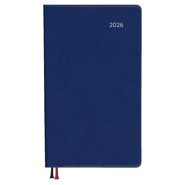 2026 アポイント 文字大 1W+横罫 ネイビー◆