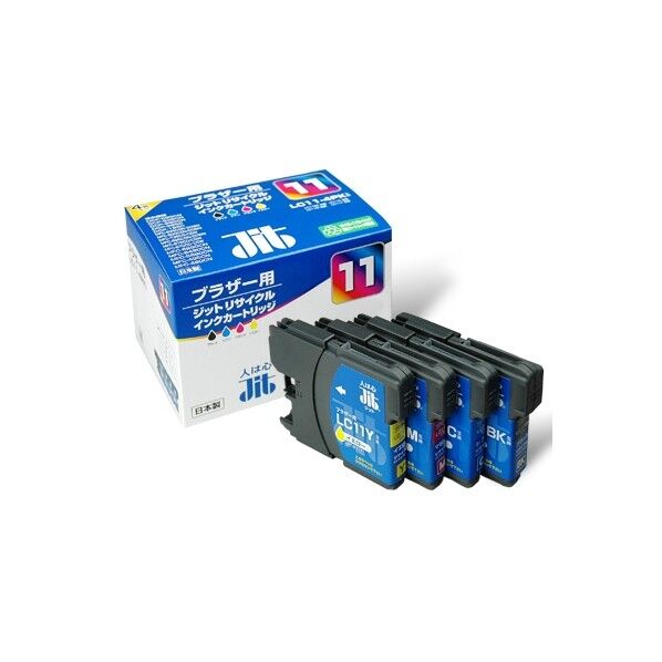 ブラザー brother LC11-4PK対応ジットリサイクルインクカートリッジ 4色パック JIT-B114P 1個