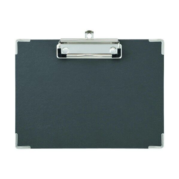 用箋挟み A5タテ 短辺とじ 収納約30枚 黒 8333 1個