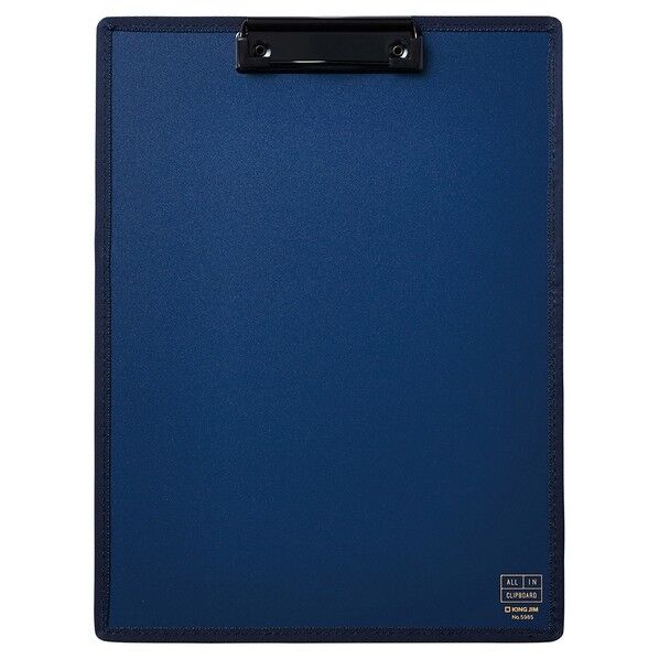 オ-ルインクリップボ-ド A4 ブルー 249X333X15mm 5985 1冊