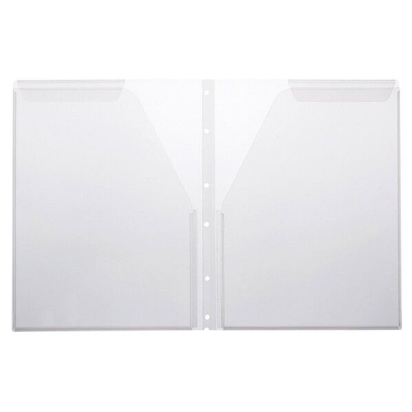 ハ-ドクリア-ファイル用ポケット(6穴)2枚入 乳白 6130 1冊