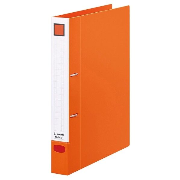 レバーリングファイル Dタイプ オレンジ 6872-OR 1冊