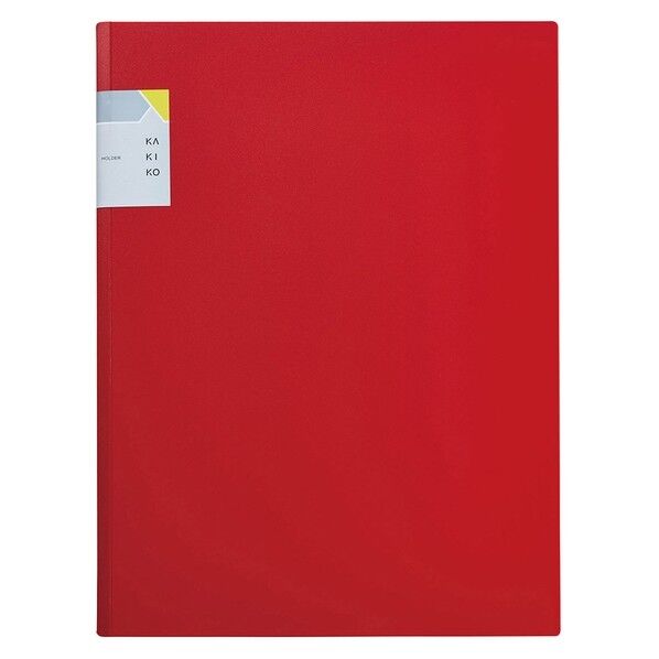 カキコホルダ- 2ポケット 赤 8647-R 1冊