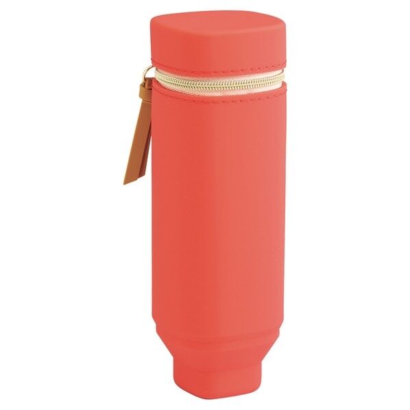 Bloomin スタンドペンケース(スクエアタイプ) ポピーレッド 55×55×170mm A-7732 1個