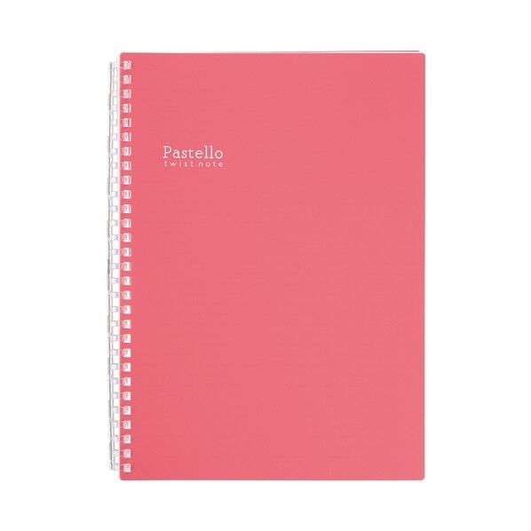 Pastello ツイストノート ルージュ 185×12×252mm N1908-2 1冊