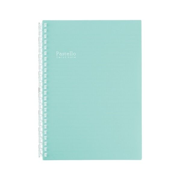 Pastello ツイストノート ライトグリーン 154×12×210mm N1958-19 1冊