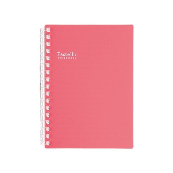 Pastello ツイストノート ルージュ 111×12×148mm N1964-2 1冊