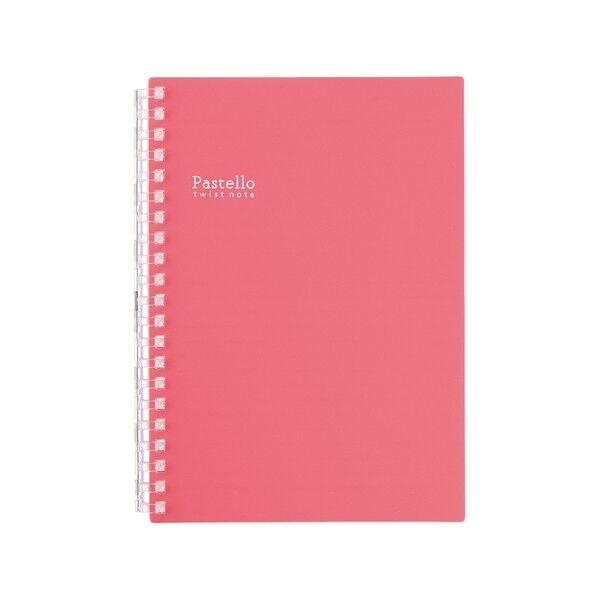 Pastello ツイストノート ルージュ 134×12×182mm N1969-2 1冊