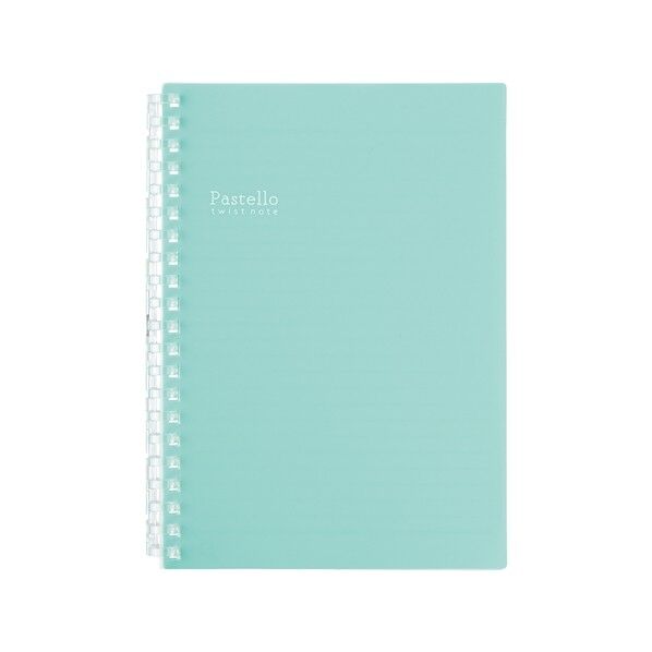 Pastello ツイストノート ライトグリーン 134×12×182mm N1969-19 1冊