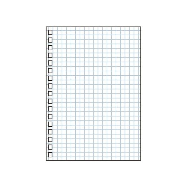 オープンリングノート・ツイストノート(適合リーフ・薄色方眼罫) 105×1×148mm N-1663SW 30枚