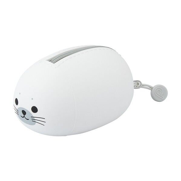 SMARTFIT PuniLabo 寝ころびポーチ アザラシ 98×65×55mm A-7780-16 1個