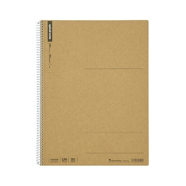 A4 スパイラルノート 無地80枚