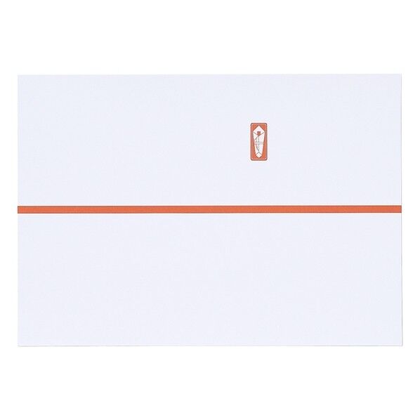 祝のし紙 赤棒 横手判 N 182×258mm コモ-N6 1P.