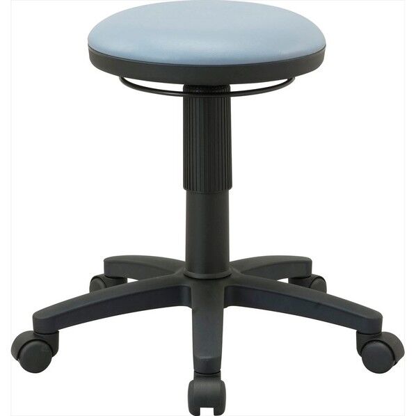 ラウンドレバーチェア ブルーグレー RZR-104GYB 1個