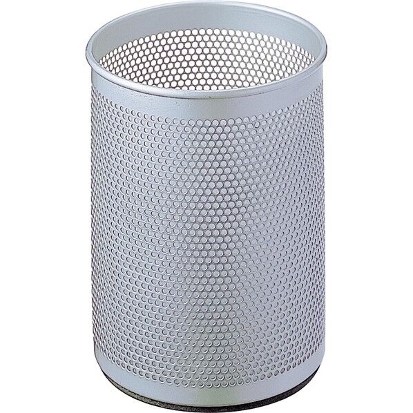 ペンスタンド 丸型 シルバーメタリック PS-M1SM 1個