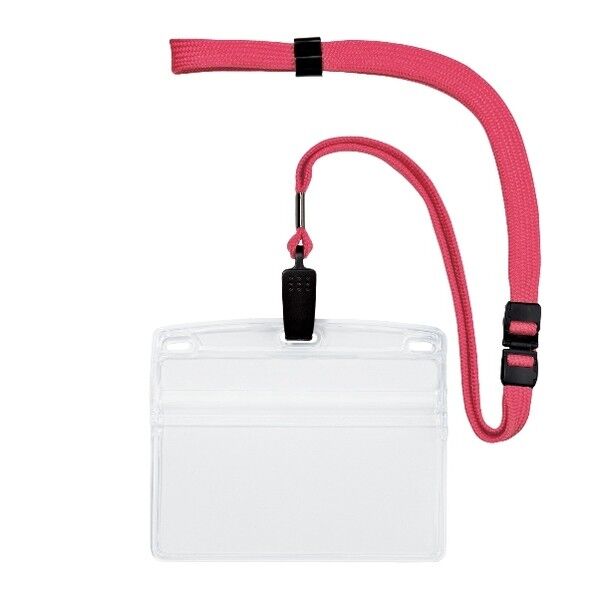 吊り下げ名札 クリップ式 ソフトヨコ特大 1枚入 桃 NL-21P-PK 1枚