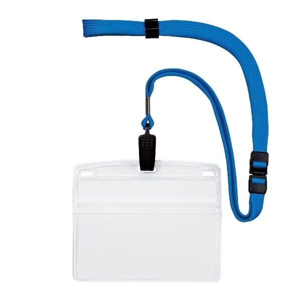 吊り下げ名札 クリップ式 ソフトヨコ特大 1枚入 空 NL-21P-SBU 1枚