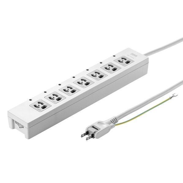 電源タップ 抜け止めタイプ 2m TAP-F37-2CLZ 1個