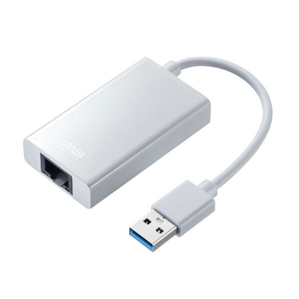 サンワサプライ USB3.2-LAN変換アダプタ(USBハブポート付) ホワイト USB-CVLAN3WN 1点