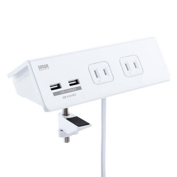 USB充電ポート付き便利タップ ホワイト TAP-B105U-3WN 10点