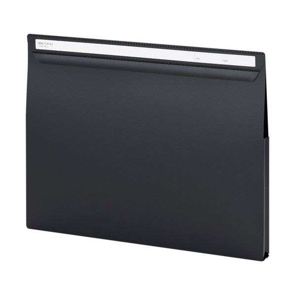 フリップファイル A4ヨコ ブラック