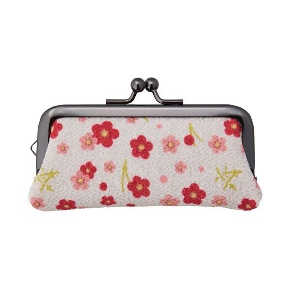 印鑑ケースF 横入 桜づくし柄 白