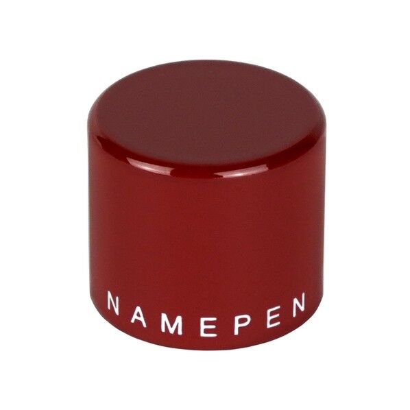 ネームペンログノ印面キャップ レッド