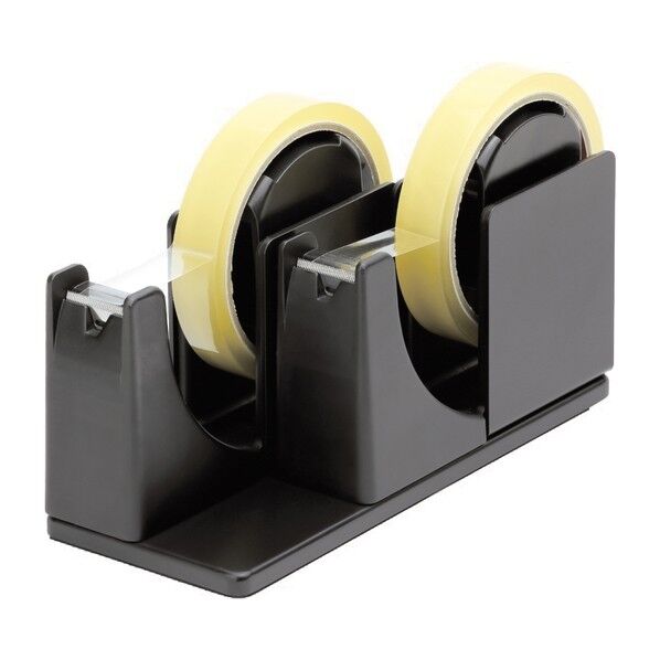 プロ テープカッター グライン 2連 ブラック 84×92×205 TC-3315-D 1個