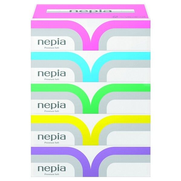 ネピア プレミアムソフトティッシュ 5コパック 1ケース 12パック