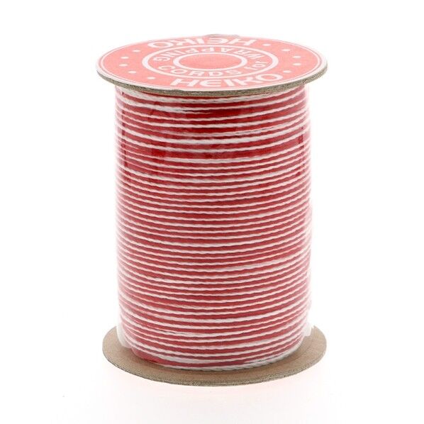 贈答用紐シルケット赤白 150mボビン巻