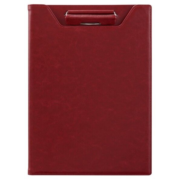 クリップファイル A4 ワインレッド