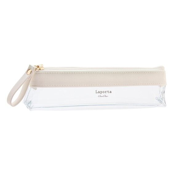 セキセイ ラポルタ クリアケース スリムペンサイズ 55×210×30mm ホワイト LA-6331-70 1点