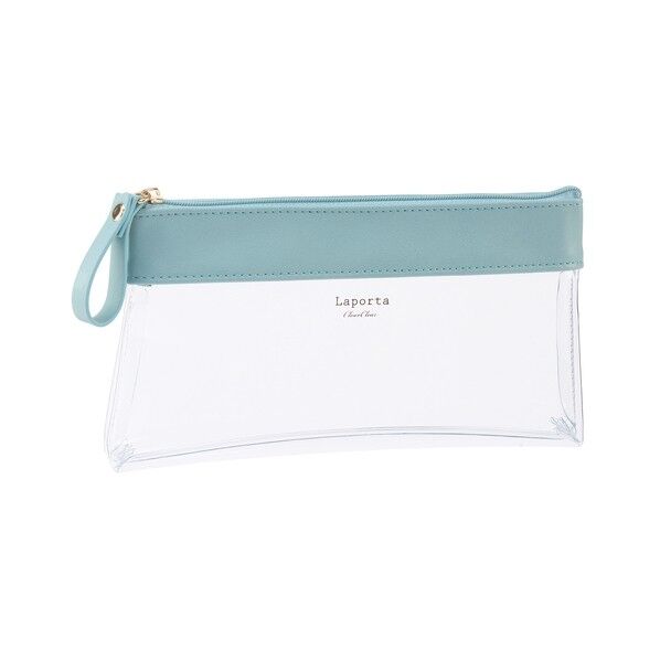 セキセイ ラポルタ クリアケース 110×210×30mm ペールブルー LA-6336-19 1点