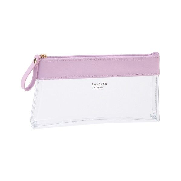 セキセイ ラポルタ クリアケース 110×210×30mm ライトパープル LA-6336-85 1点