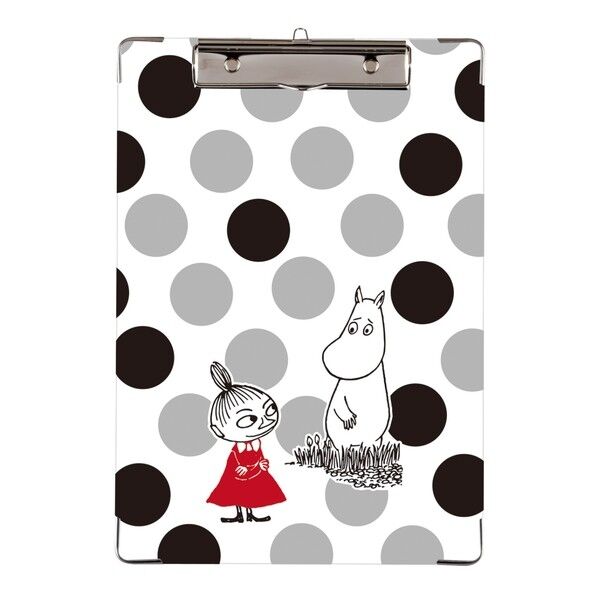 セキセイ ムーミン×finn’ クリップボード 330×230mm リトルミイ ドット MUMN-7361-00 1点