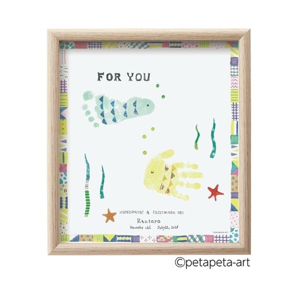 ファーストアート色紙サイズ 2匹のサカナ