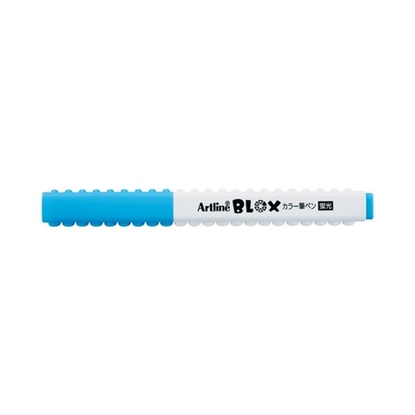 BLOX カラー筆ペン 蛍光ブルー KTX-FF-B 1点