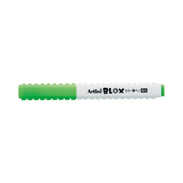 BLOX カラー筆ペン 蛍光グリーン KTX-FF-G 1点...