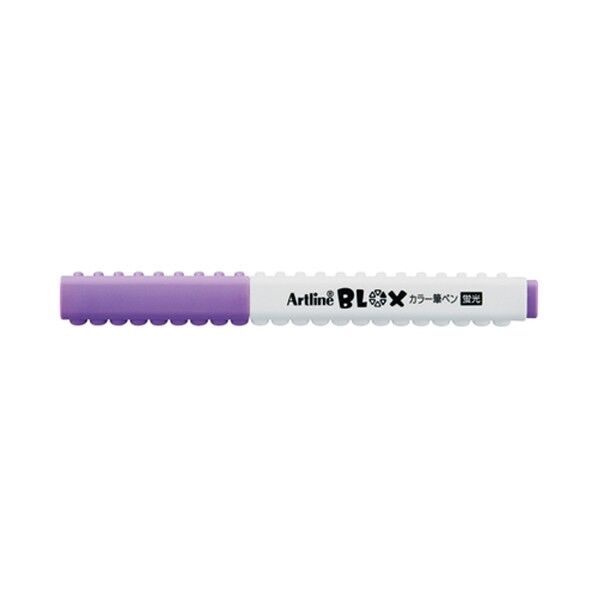 BLOX カラー筆ペン 蛍光パープル KTX-FF-V 1点