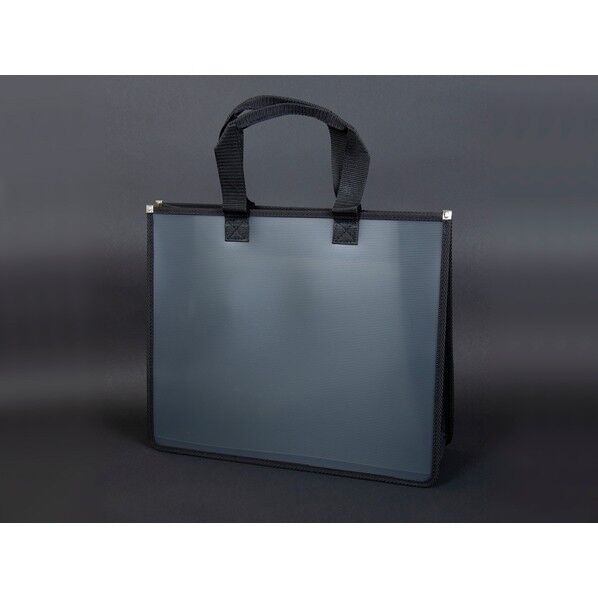 キャリングケースB4 スモークグレー 325×385mm（マチ100mm） G503 1