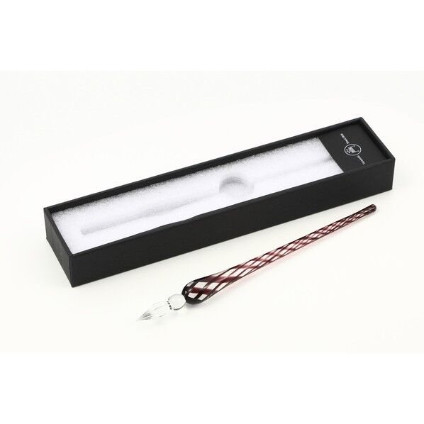 ガラスペンラインメッシュブラウンパープル