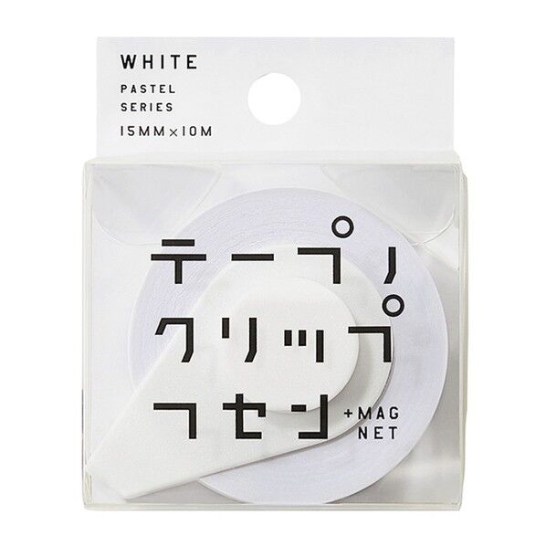 テープノクリップフセン 15mm×10m ホワイト ホワイト 15mm×10m TFC-15-WH 1個